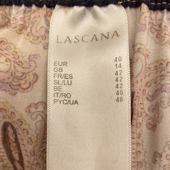 LASCANA Maxi Skirt Multi Color 100% Viscose Size GB 14 - Picture 5 of 6